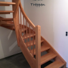 Halb gewendelte Treppe